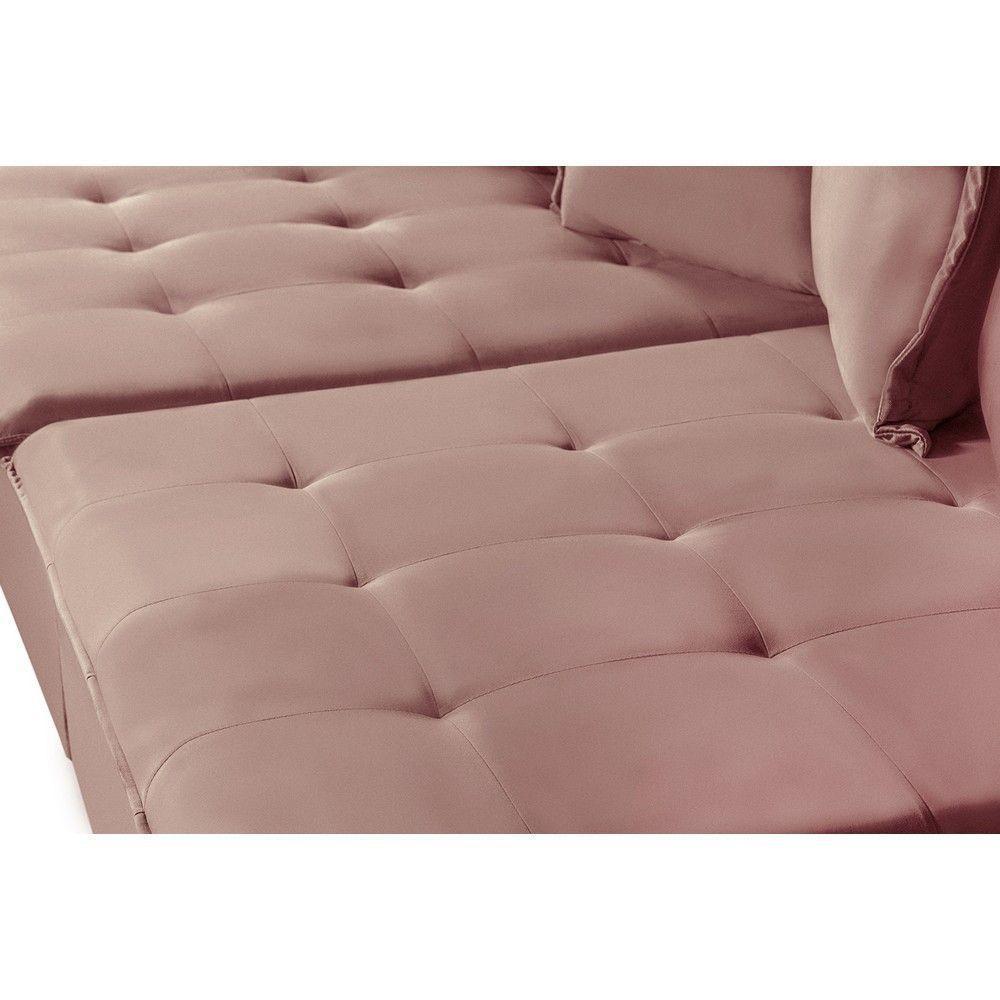 Sofá 5 Lugares 2.90 Mt Com Molas Retrátil E Reclinável Rose - 7