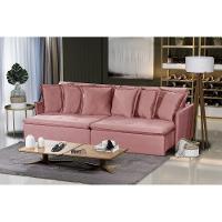 Sofá 5 Lugares 2.90 Mt Com Molas Retrátil E Reclinável Rose - 1