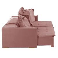 Sofá 5 Lugares 2.90 Mt Com Molas Retrátil E Reclinável Rose - 6