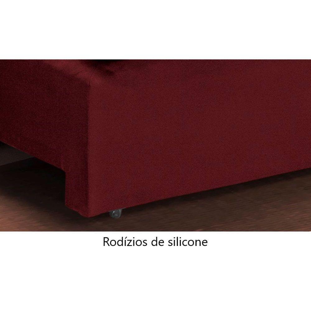 Sofá Retrátil E Reclinável Atenas 2,50m 4 Lugares Bordô - 2