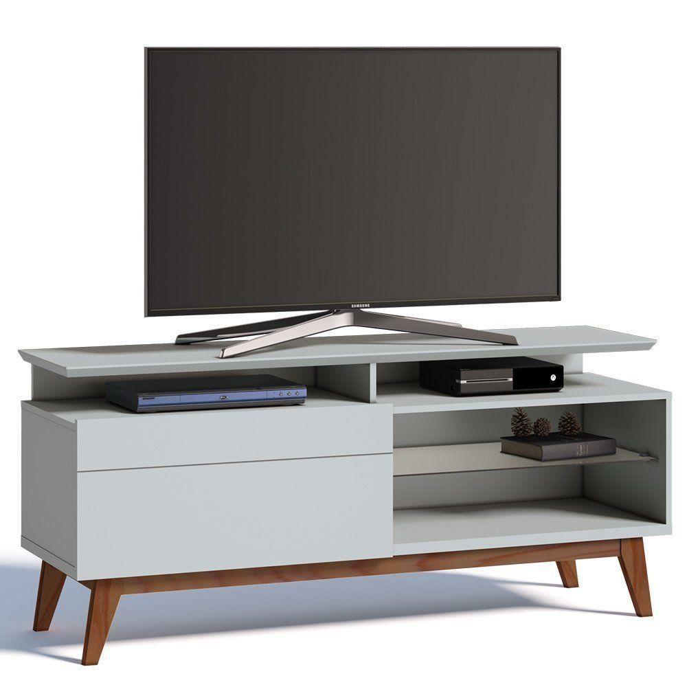 Rack Classic 146cm 1 Gaveta com Prateleira Branco Imcal - 1