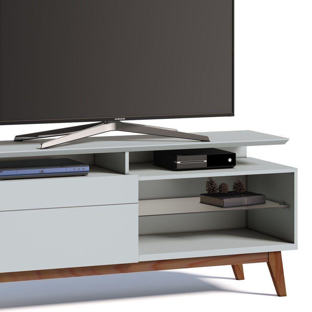 Rack Classic 146cm 1 Gaveta com Prateleira Branco Imcal - 2