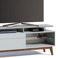 Rack Classic 146cm 1 Gaveta com Prateleira Branco Imcal - 2