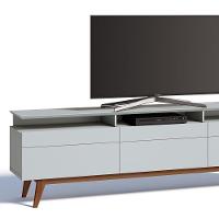 Rack Classic 218cm 3 Gavetas Com Prateleira Branco Imcal - 2