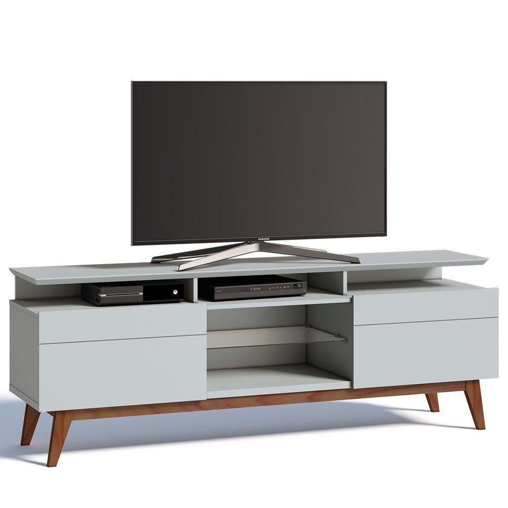 Rack Classic 180cm 2 Gavetas com Prateleira Branco Imcal - 1