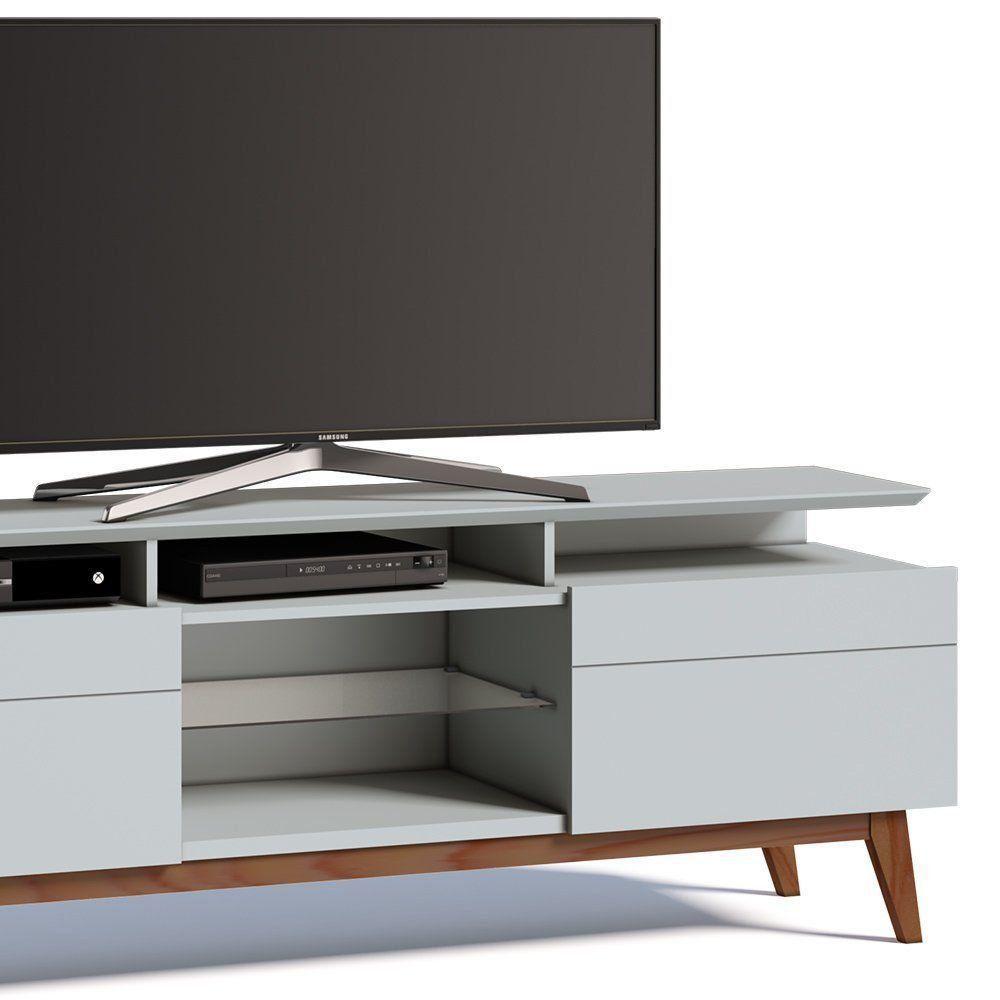 Rack Classic 180cm 2 Gavetas com Prateleira Branco Imcal - 2