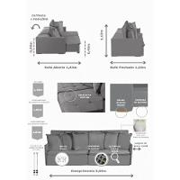 Sofá 5 Lugares 2.50 Mt Com Molas Retrátil E Reclinável Cinza - 15