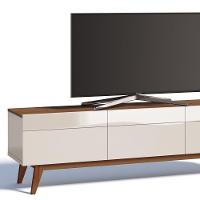 Rack Classic 180cm 3 Gavetas Off White Freijó Imcal - 2