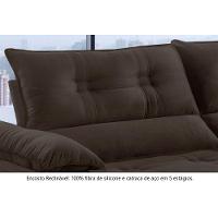 Sofá Retrátil E Reclinável Atenas 2,50m 4 Lugares Marrom - 6