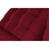 Sofá 6 Lugares 2.90 Mt Retrátil E Reclinável Veludo Vermelho - 5