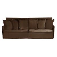 Sofá 5 Lugares Com Molas Retrátil E Reclinável Marrom - 10