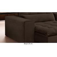 Sofá Retrátil E Reclinável Orion 2,10m 03 Lugares Txr Marrom