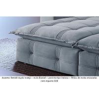 Sofá Retrátil E Reclinável Atlas 2,10m 03 Lugares Txr Prata - 6