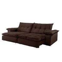 Sofá Retrátil E Reclinável Atlanta 1,80m 02 Lugares Marrom - 5