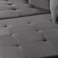 Sofá 6 Lugares 2.90 Mt Com Molas Retrátil E Reclinável Cinza - 3