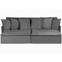 Sofá 6 Lugares 2.90 Mt Com Molas Retrátil E Reclinável Cinza - 9