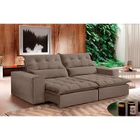 Sofá Retrátil E Reclinável Orion 2,10m 03 Lugares Txr Bege - 1