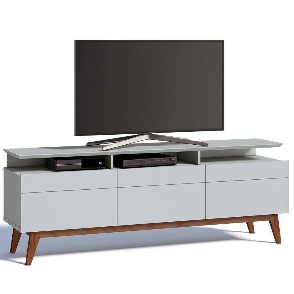 Rack Classic 180cm 3 Gavetas com Prateleira Branco Imcal - 1