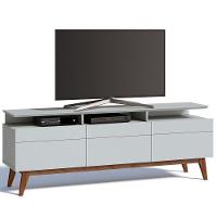 Rack Classic 180cm 3 Gavetas com Prateleira Branco Imcal - 1