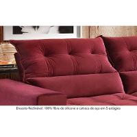 Sofá Retrátil E Reclinável Orion 2,10m 03 Lugares Txr Bordô - 5