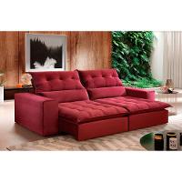 Sofá Retrátil E Reclinável Orion 2,90m 05 Lugares Txr Bordô - 1