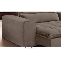 Sofá Retrátil E Reclinável Orion 2,90m 05 Lugares Txr Bege