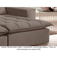 Sofá Retrátil E Reclinável Orion 2,90m 05 Lugares Txr Bege - 6