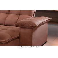 Sofá Retrátil E Reclinável Atlanta 2,30m 4 Lugares Cobre - 5