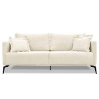 Sofá Living 2 Lugares 1,80M Natural Pés Metálicos - 9