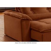 Sofá Retrátil E Reclinável Apolo 2,10m 3 Lugares Terracota - 9