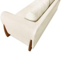 Sofá 2 Lugares 1,60m Lottus Pés Castanho-Pallazio Natural