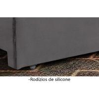 Sofá Retrátil E Reclinável Apolo 2,90m 5 Lugares Prata