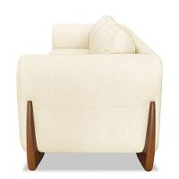 Sofá 2 Lugares 1,80m Lottus Pés Castanho-Pallazio Bege