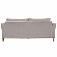 Sofá 2 Lugares 190cm Pés Em Madeira Tarantino Areia Rústica - 3