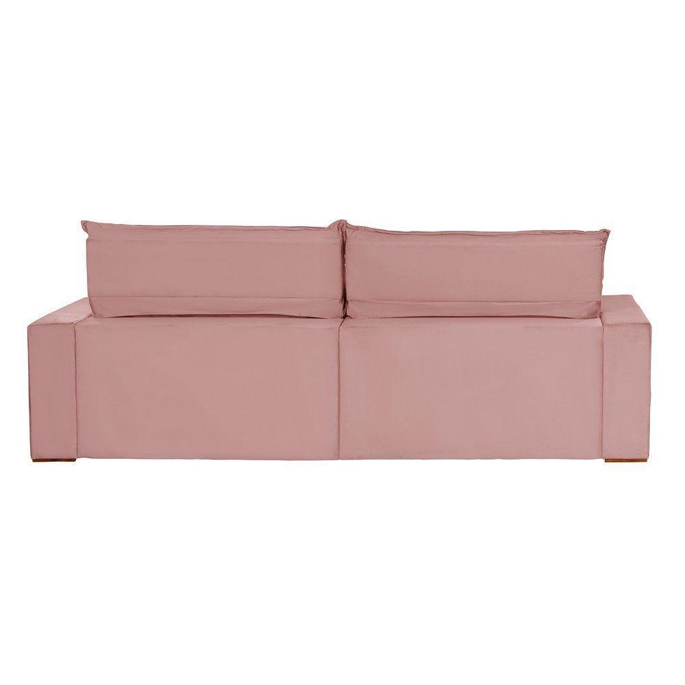 Sofá 6 Lugares 2,90Mt Com Molas Retrátil E Reclinável Rose - 5