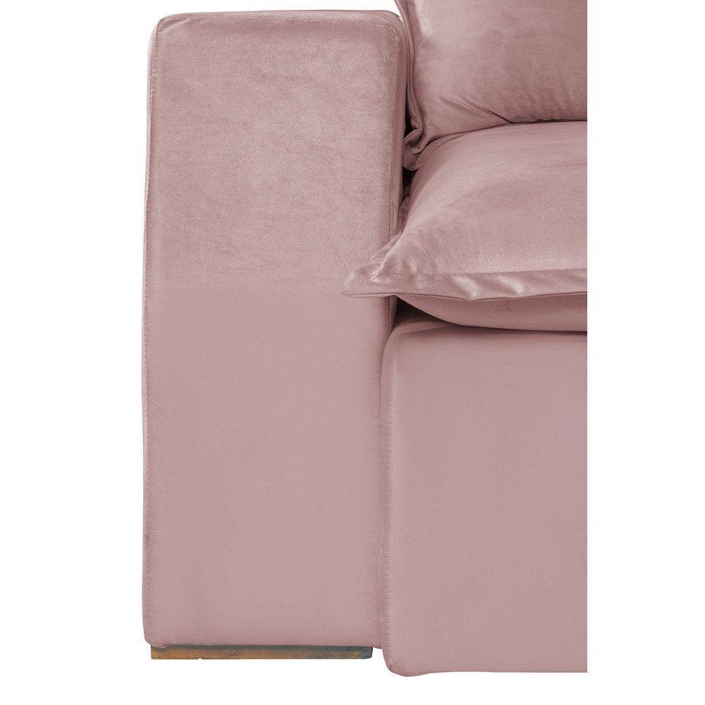 Sofá 6 Lugares 2,90Mt Com Molas Retrátil E Reclinável Rose - 6