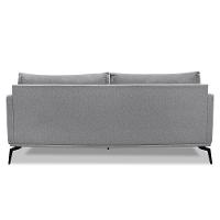 Sofá Living 2 Lugares 1,80M Grafite Pés Metálicos