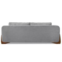 Sofá 2 Lugares 1,80m Lottus Pés Castanho-Pallazio Grafite - 13