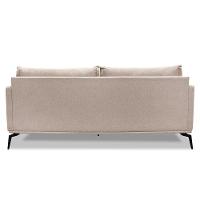 Sofá Living 2 Lugares 1,80M Sirius Linho Areia Pés Metálicos