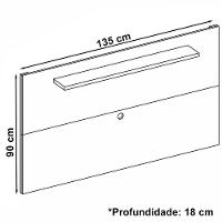 Painel Para Sala Tv 50 Polegadas 088163 Off White Dcasa Off White - 5