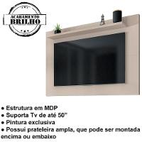 Painel Para Sala Tv 50 Polegadas 088163 Off White Dcasa Off White - 6
