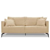 Sofá Living 2 Lugares 1,80M Dourado Pés Metálicos - 6