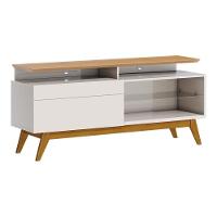 Rack Bancada 1 Gaveta Com Nicho 146cm Amy Off White/nature - 1