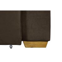 Sofá 3 Lugares Com Molas Retrátil E Reclinável Marrom