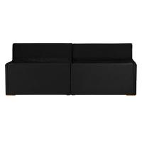 Sofá 4 Lugares 2.30 Mt Com Molas Retrátil E Reclinável Preto - 2