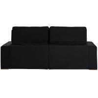 Sofá 3 Lugares 2.30 Mt Retrátil Reclinável Preto - 5