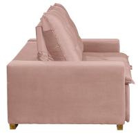 Sofá 3 Lugares 1.90 Mt Com Molas Retrátil E Reclinável Rose - 3