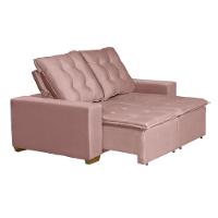 Sofá 3 Lugares 1.90 Mt Com Molas Retrátil E Reclinável Rose - 7