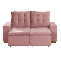 Sofá 3 Lugares 1.90 Mt Com Molas Retrátil E Reclinável Rose - 9
