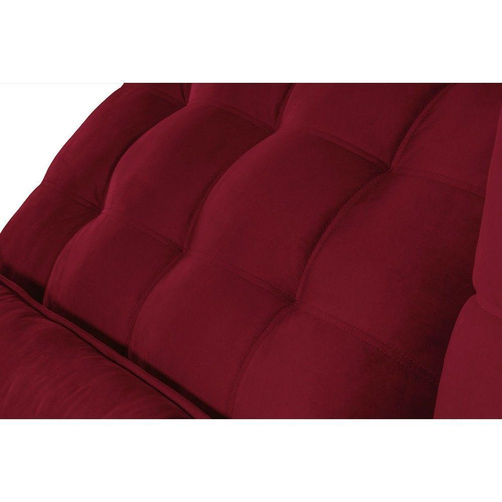 Sofá 4 Lugares 2.30 Mt Retrátil E Reclinável Vermelho - 3